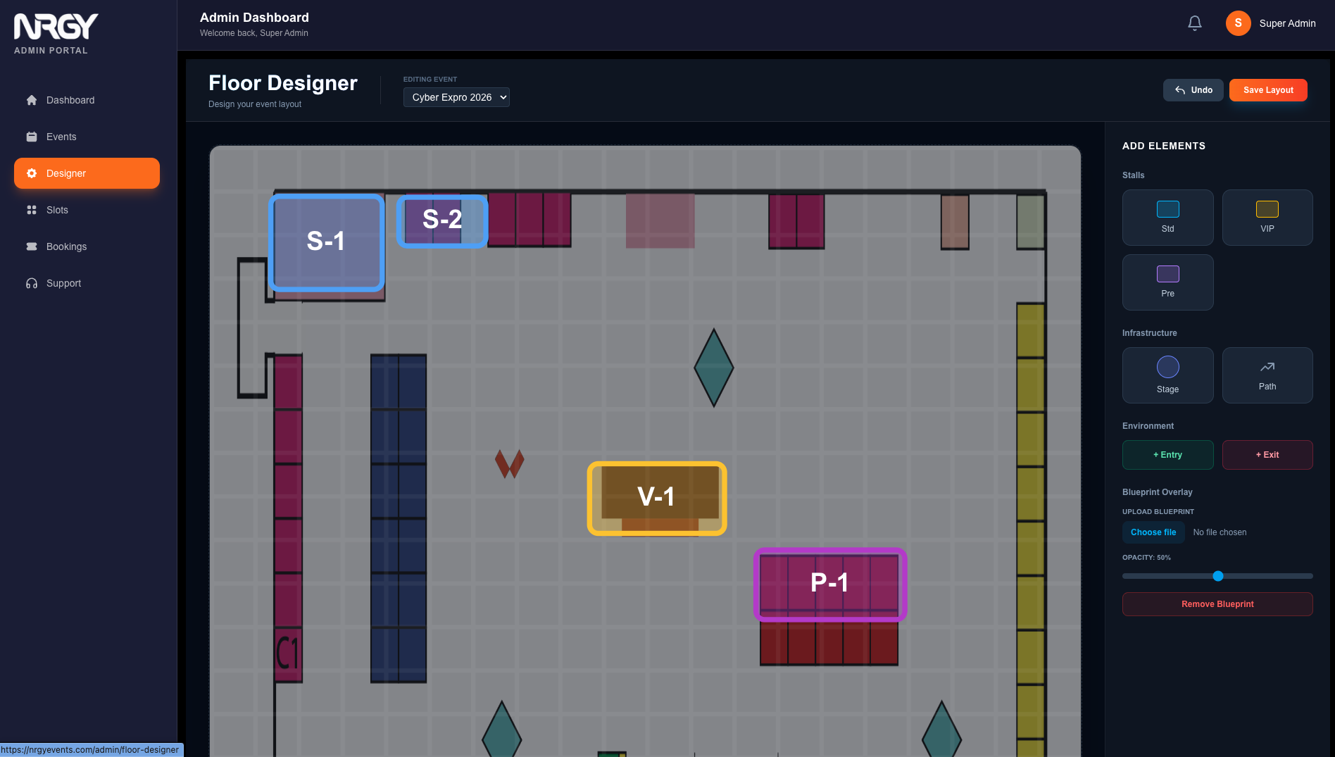 NRGY – Expo Management & Booth Booking Platform project view 4