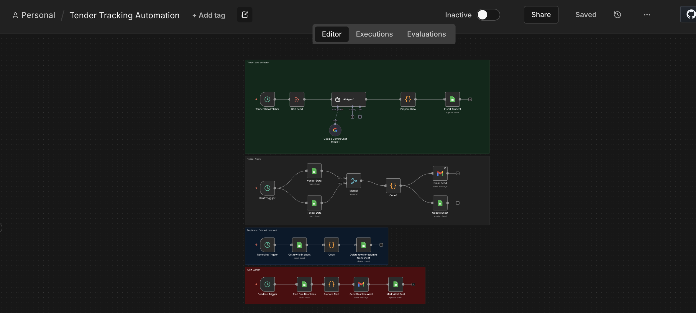 TenderFlow – Automated Tender Tracking & Vendor Matching project view 4