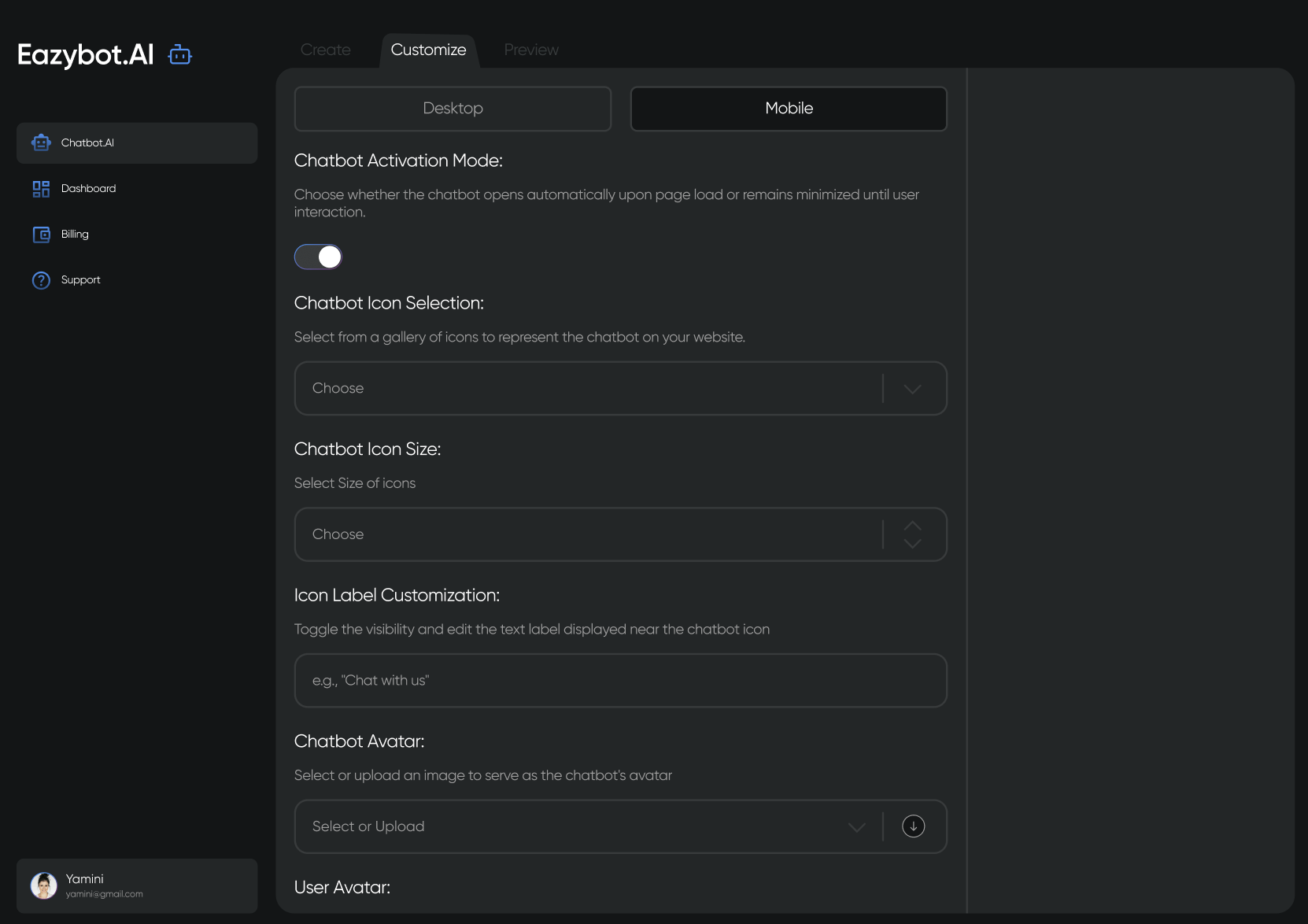 EazyBot.AI project view 6