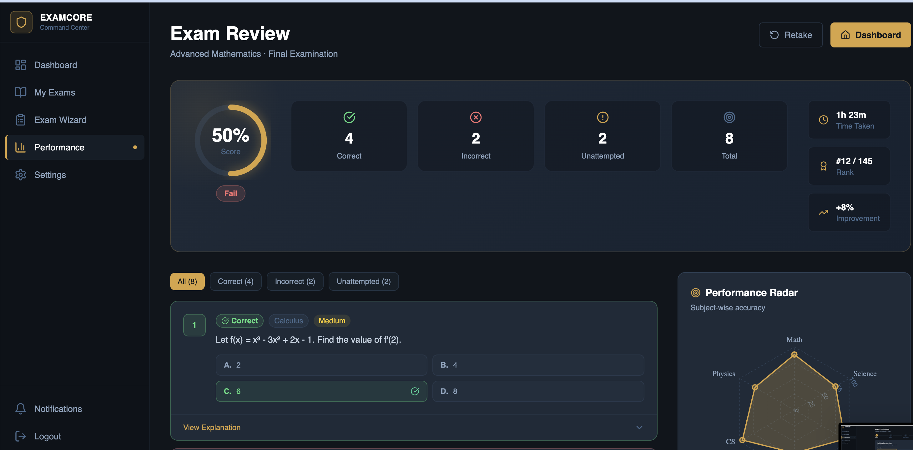 TeacherInd AssessAI – AI Examination & Study Platform project view 5