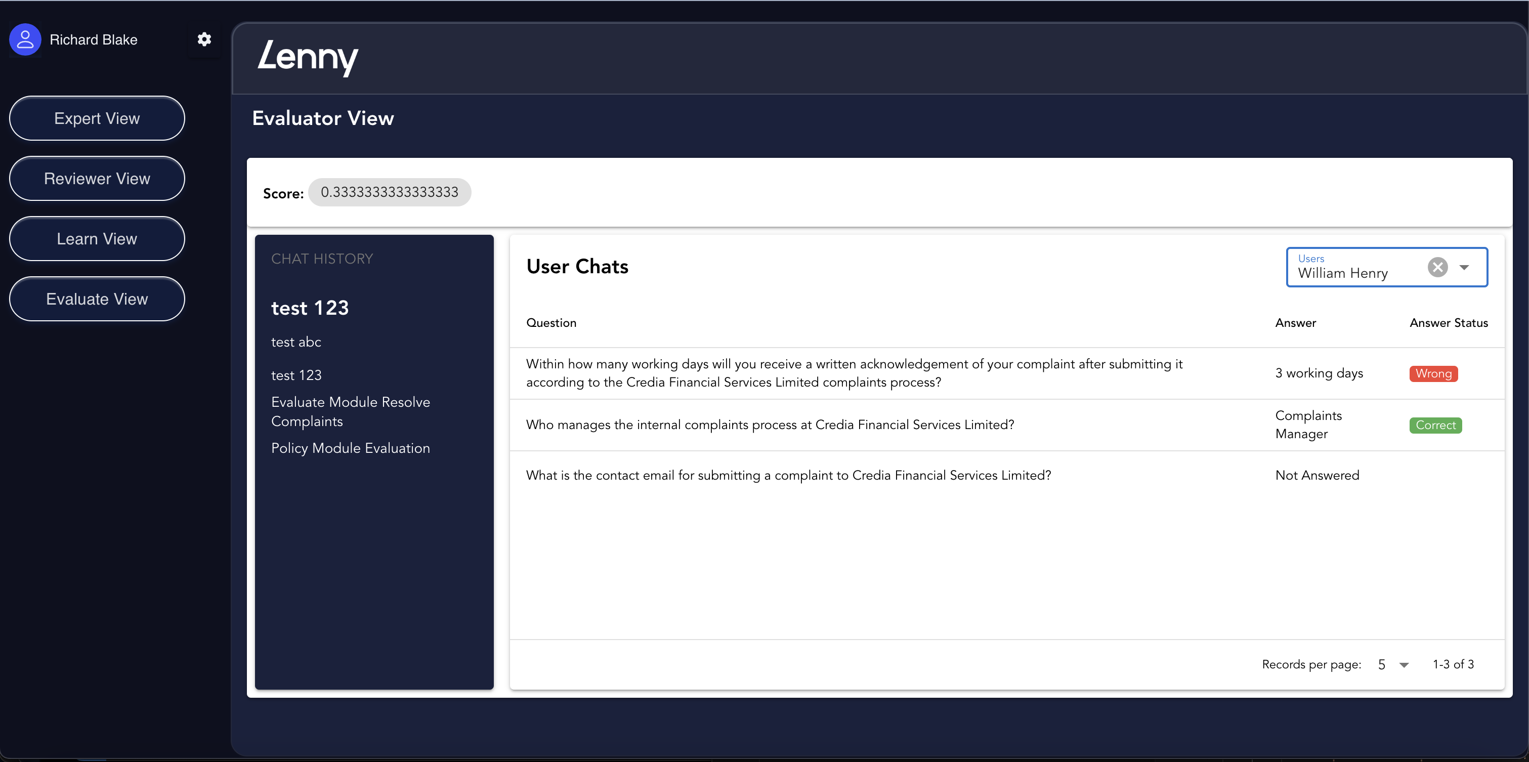 Lenny AI – Internal Knowledge & Training Assistant project view 4