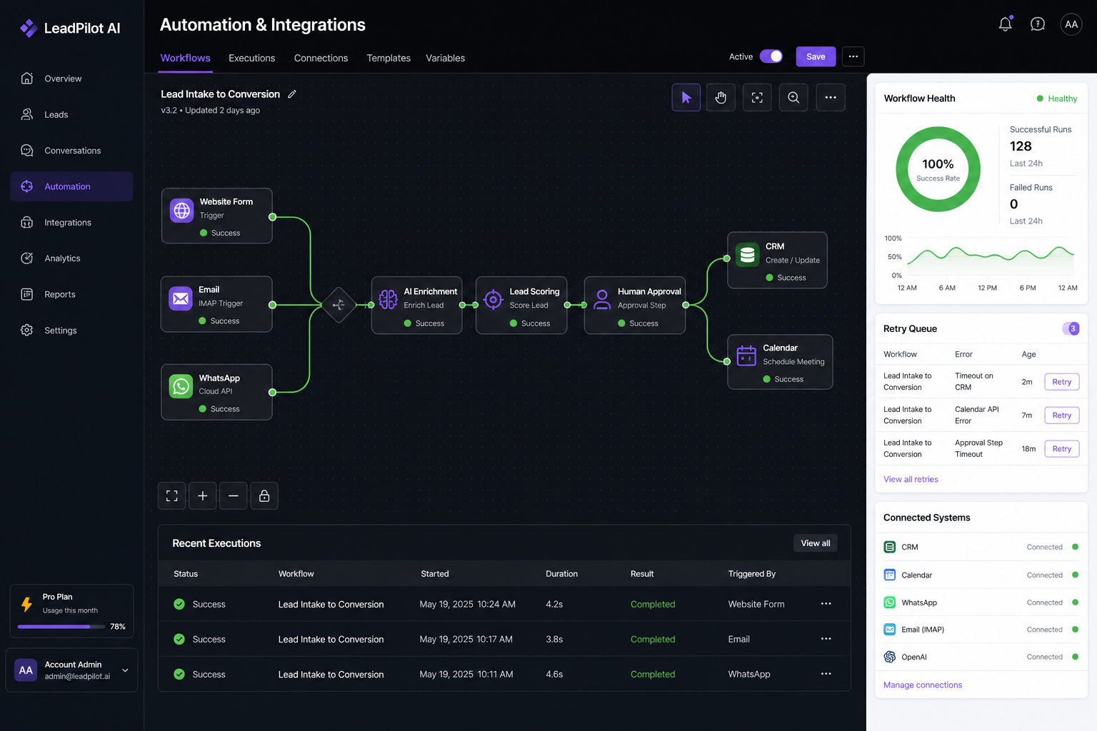 LeadPilot project view 2