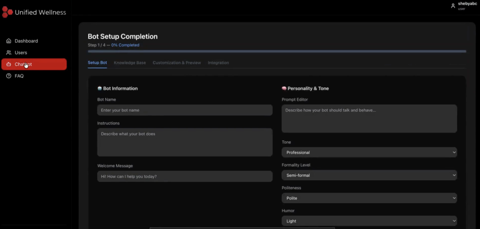 AI Avatar Chatbot Builder project view 3