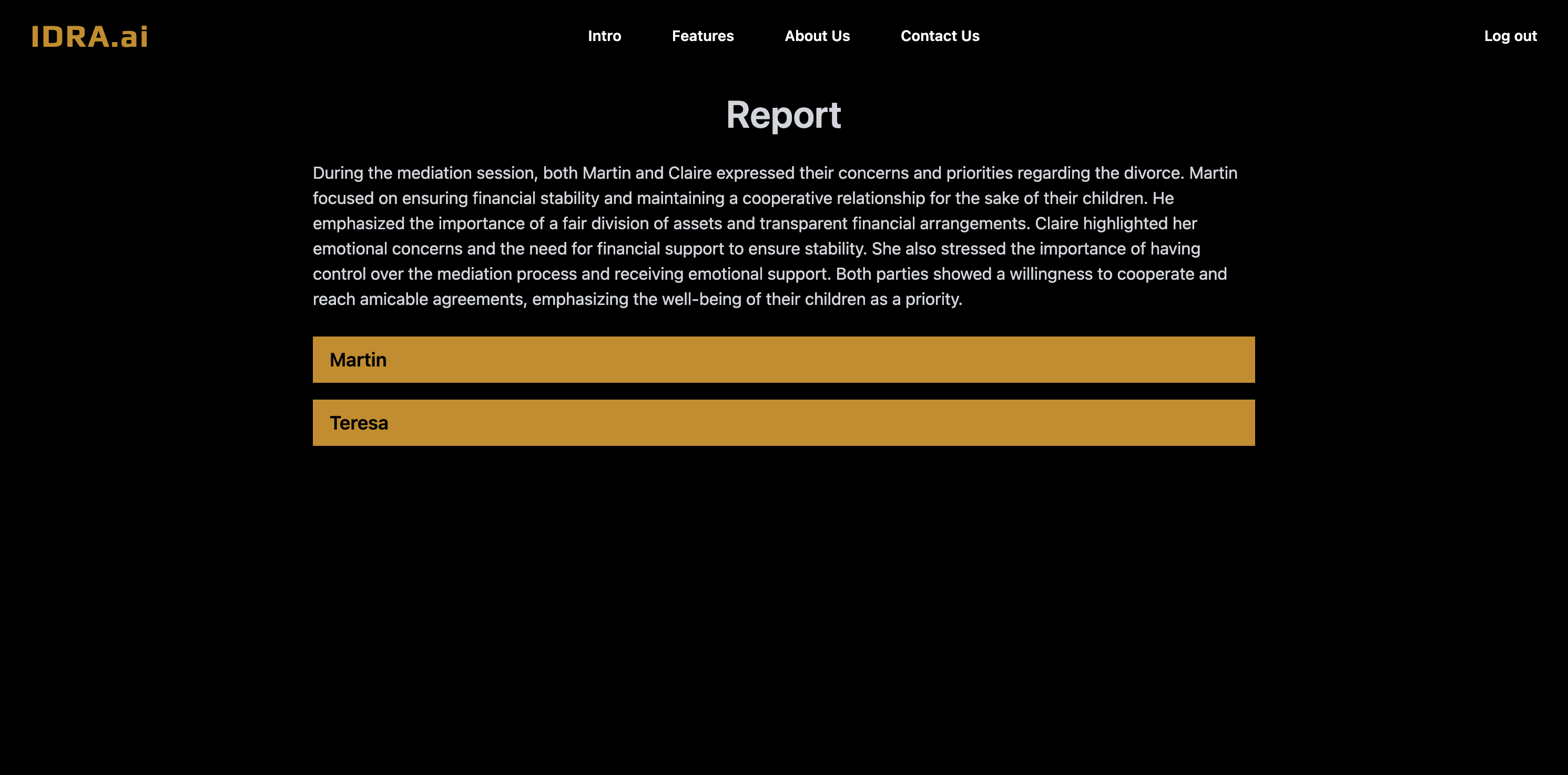 IDRA – Intelligent Dispute Resolution Assistant project view 3