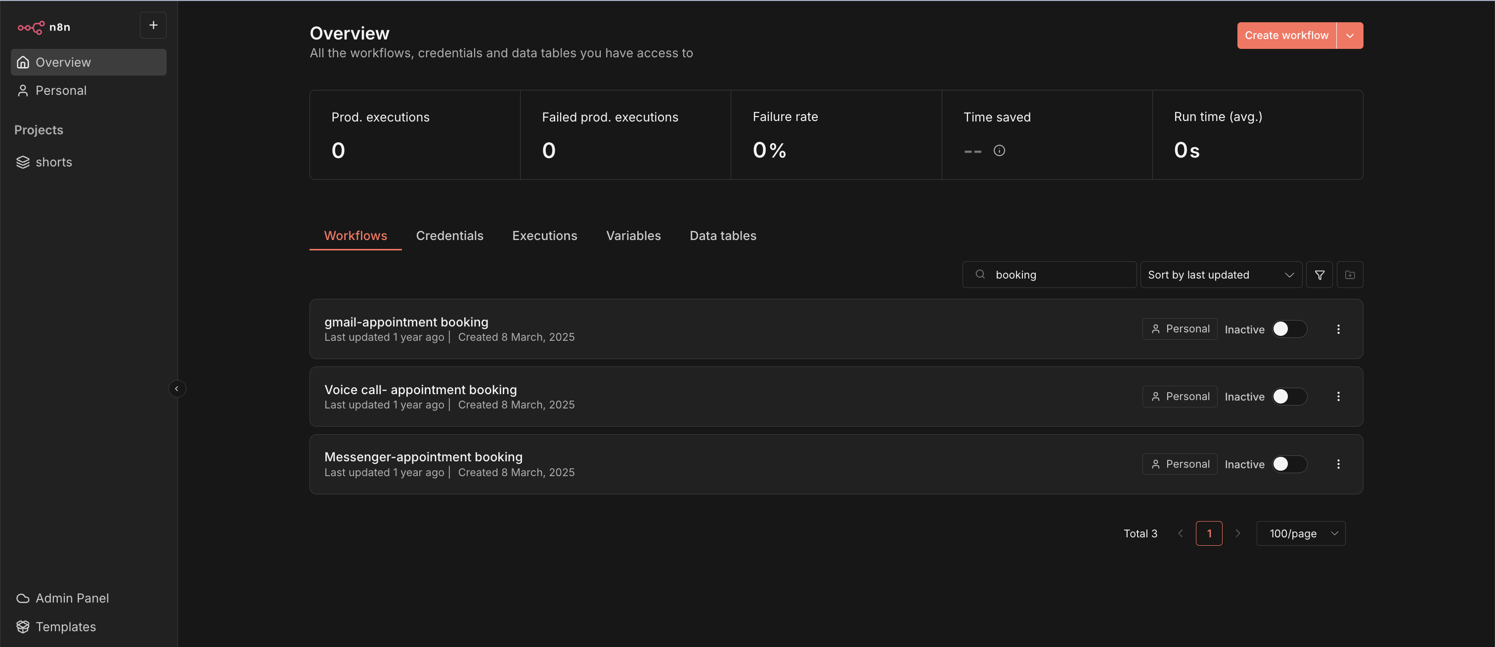 OmniBook AI – Multichannel Appointment Automation project view 2