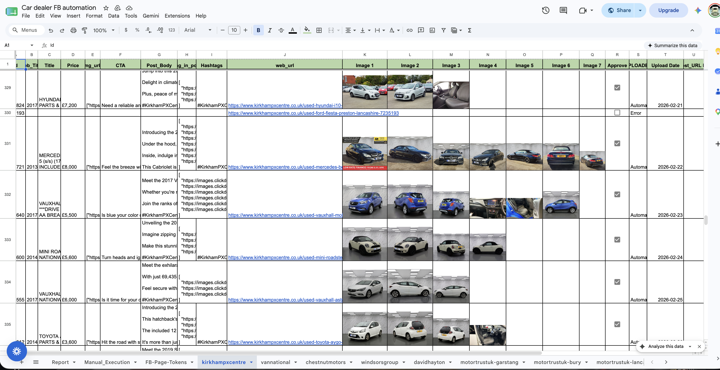 AutoDealer Content Engine – Social Media Automation project view 4