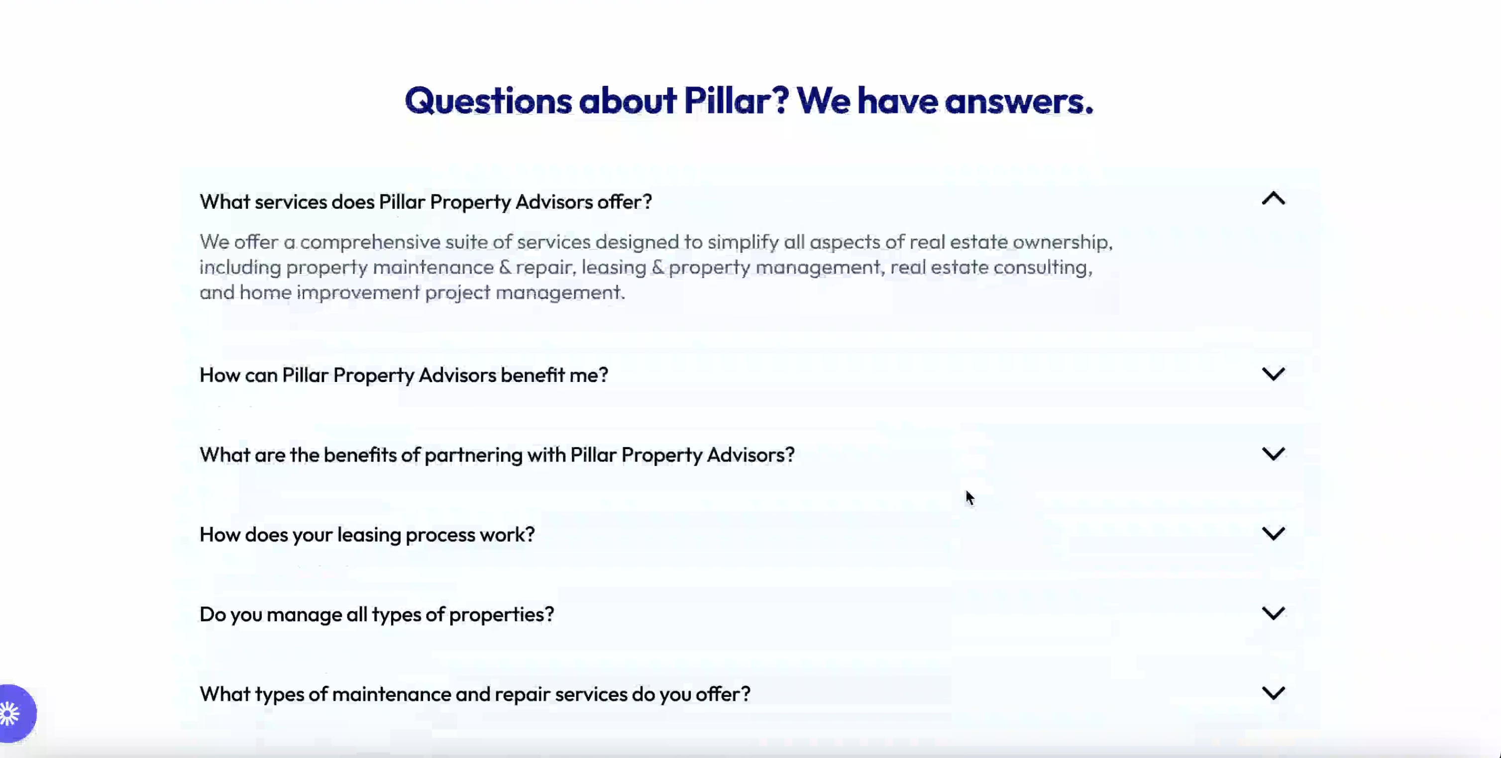 Pillar Property Advisors – AI Real Estate Assistant project view 2