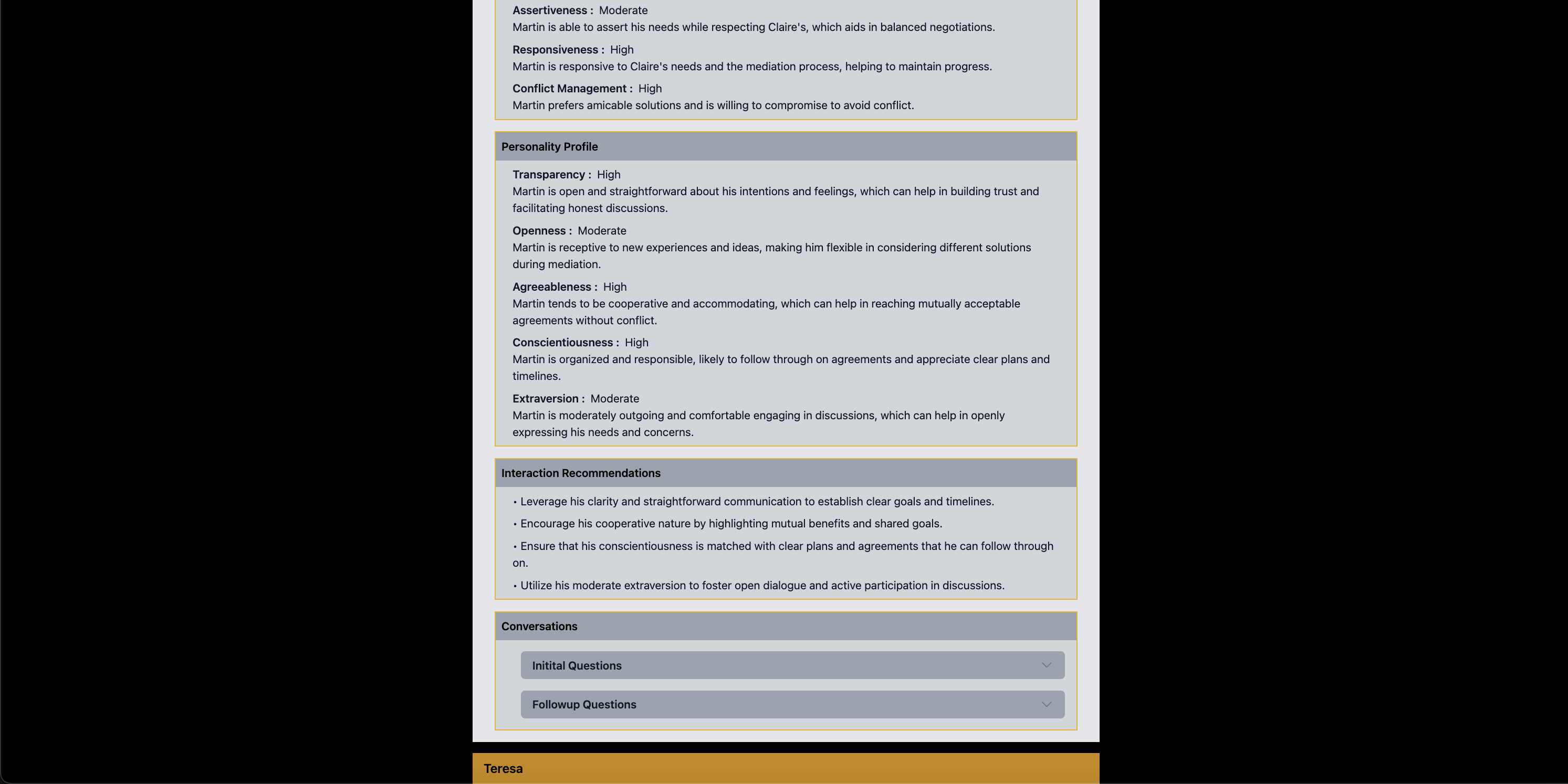 IDRA – Intelligent Dispute Resolution Assistant project view 6