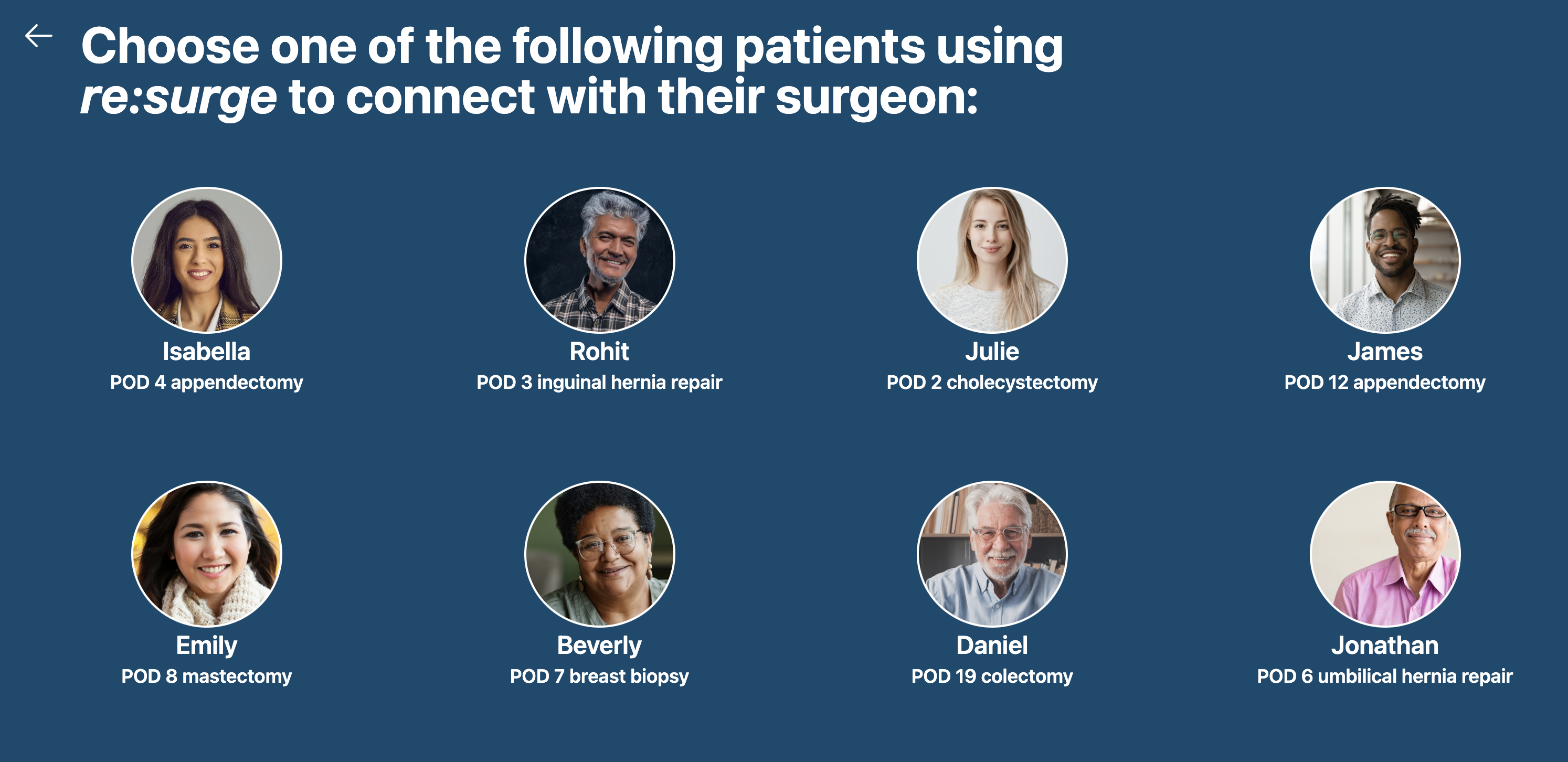ResurgeMed – Post-Surgery Care Assistant project view 2