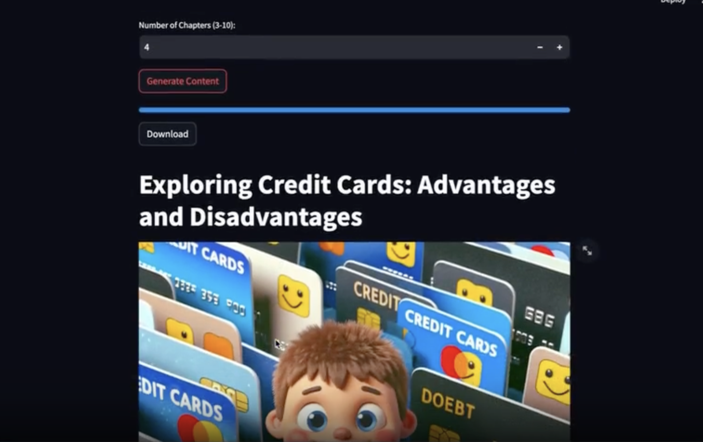 Teacher AI – Personalized Lesson Generator project view 3