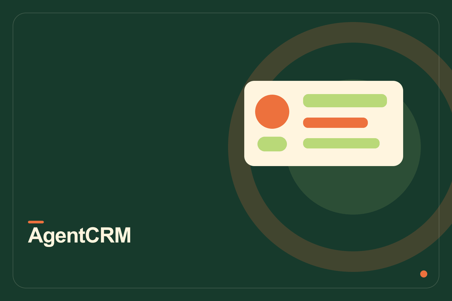 AgentCRM – AI-Native CRM Platform interface preview