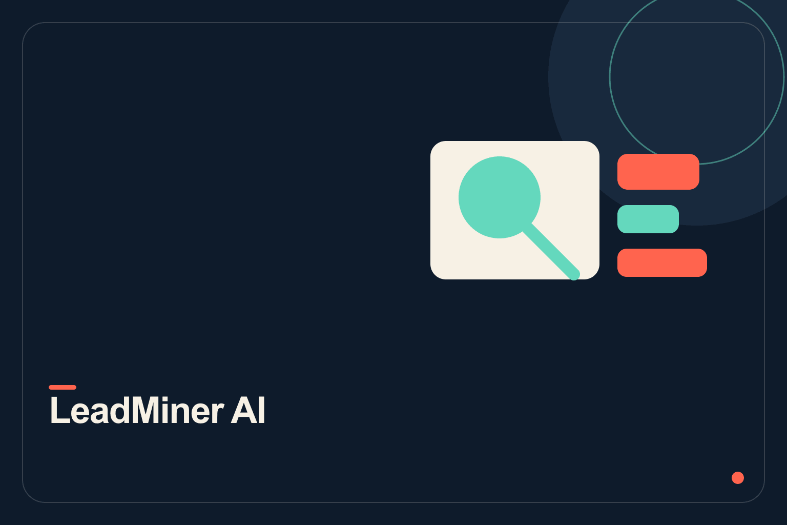 LeadMiner AI – Research & Data Aggregation interface preview