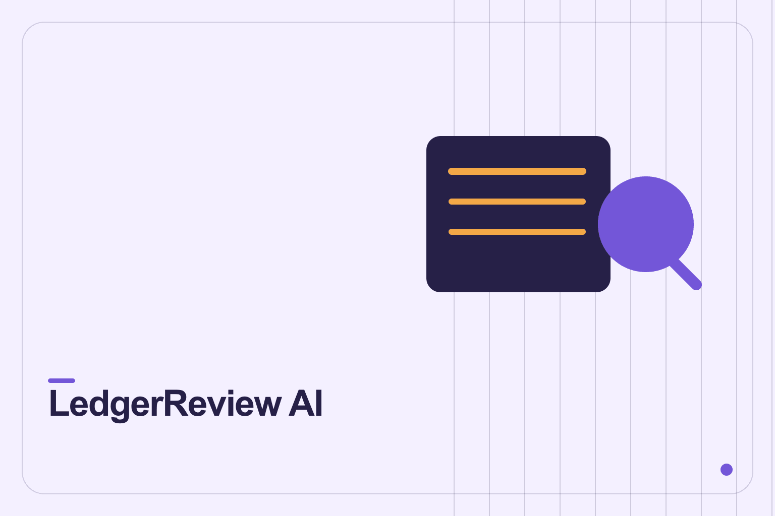 LedgerReview AI – Accounting Document Assistant interface preview