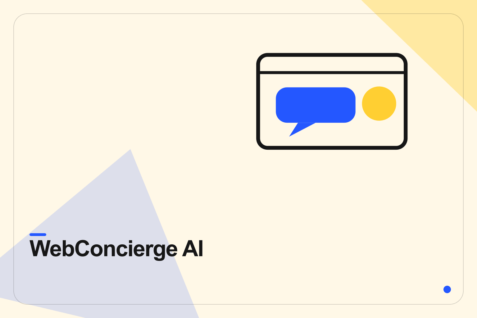 WebConcierge AI – Website Lead Assistant interface preview